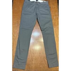 J Crew Flex Slim Fit Pants Mens 29x32 Gray Chino Comfort NWT Factory #AN792